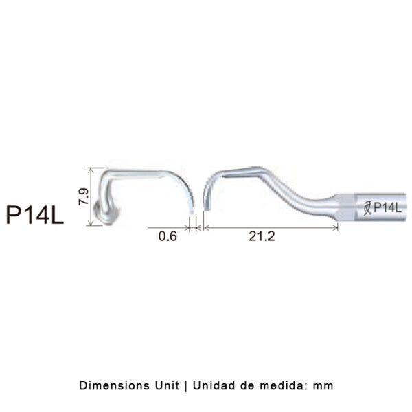 Punta Woodpecker P14L para EMS | Perio - Imagen 2