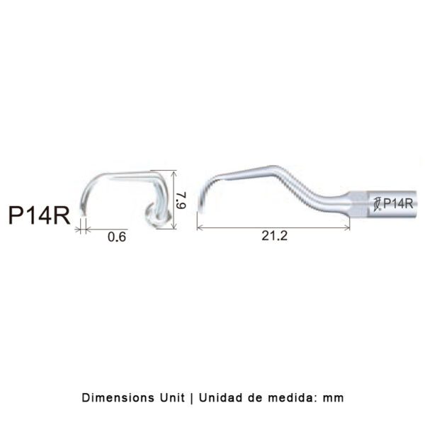 Punta Woodpecker P14R para EMS | Perio - Imagen 2
