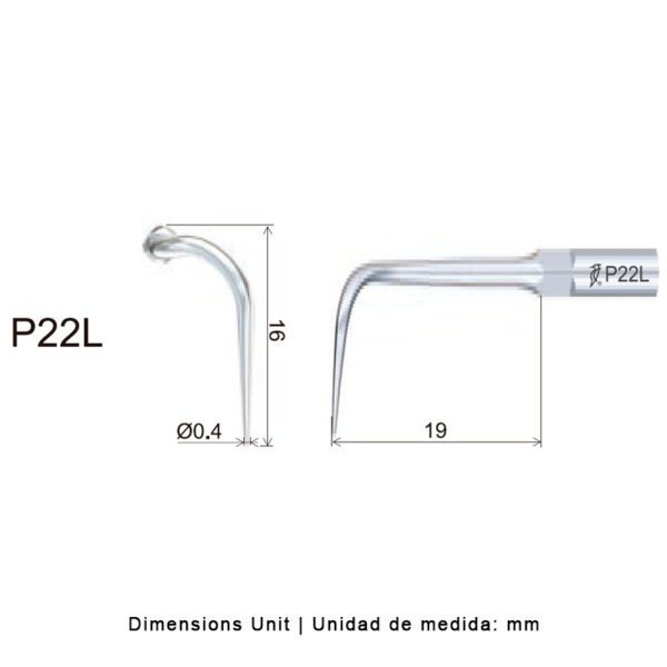 Punta Woodpecker P22L para EMS | Perio - Imagen 2