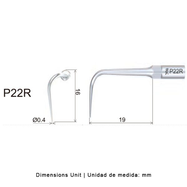 Punta Woodpecker P22R para EMS | Perio - Imagen 2