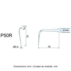 Punta Woodpecker P50R. Especial para PT-A, PT-B, PT3 y PT5 | Perio