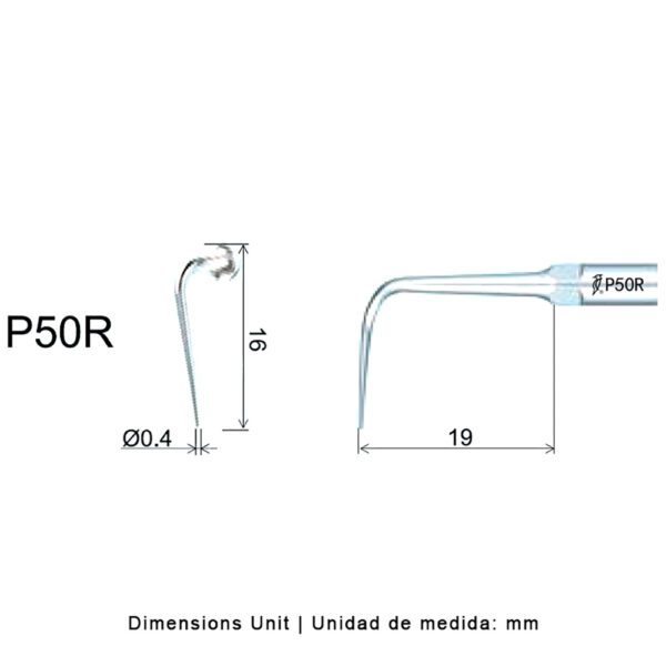 Punta Woodpecker P50R. Especial para PT-A, PT-B, PT3 y PT5 | Perio