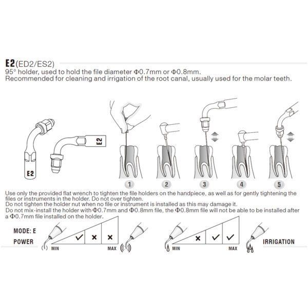 Punta Endochuck ultrasonidos Woodpecker E2 compatible EMS | Endo, Endochuck - Imagen 2