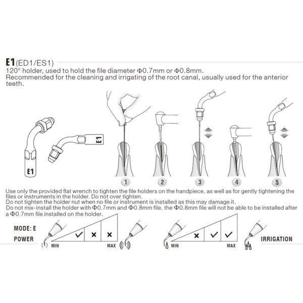 Punta Endochuck ultrasonidos Woodpecker ED1 compatible Satelec | Endo, Endochuck - Imagen 3