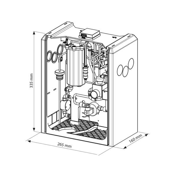 WEK LIGHT Sistema de descontaminación continua Metasys (SIN DVGW) - Modelo Externo - Imagen 2