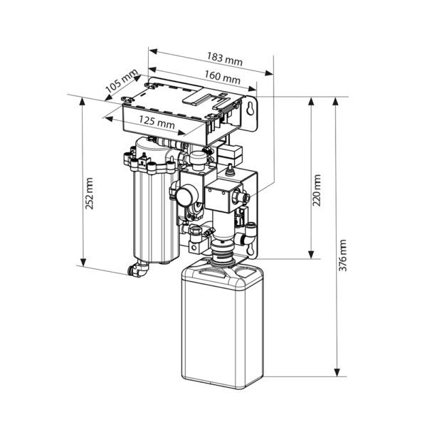 WEK LIGHT Sistema de descontaminación continua Metasys (SIN DVGW) – Modelo Interno - Imagen 2