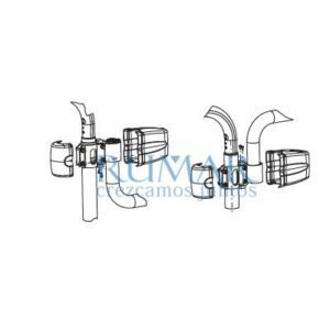 Adaptador tope de columna 45-50mm de diámetro para brazos FARO