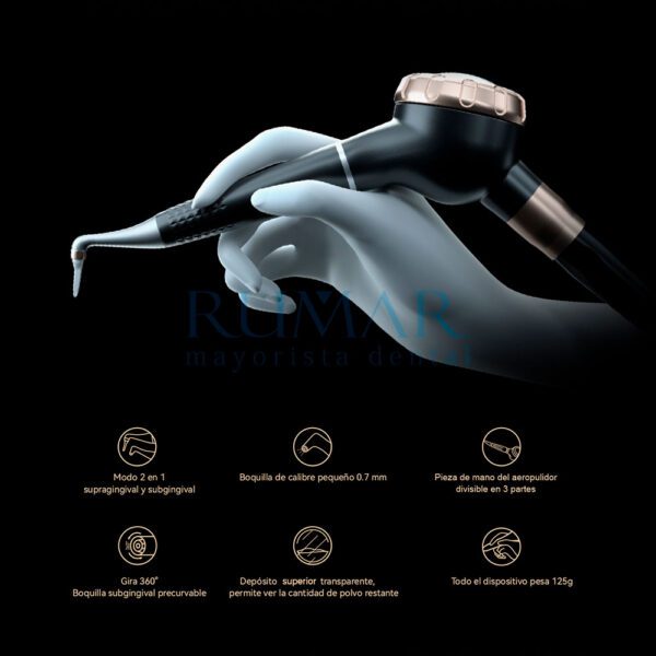 AP-H PLUS Aeropulidor Supragingival y Subgingival Woodpecker | Conexión NSK PTL - Imagen 2