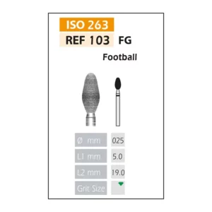 Fresas Diamante FG  ISO 103-314-534-025 Verde Bader