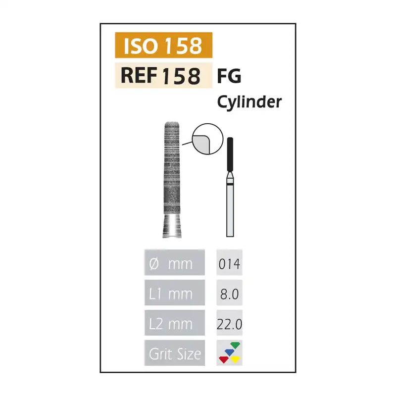 Fresas Diamante FG ISO 158-314-514-014 Rojo Bader