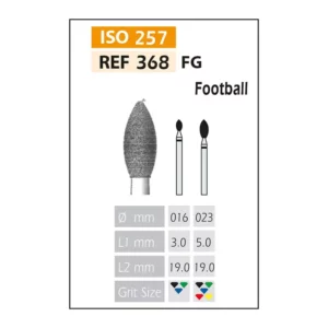 Fresas Diamante FG ISO 368-314-524-016 Azul/Transparente Bader