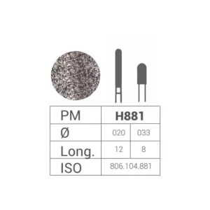 Fresas de Diamante HP ISO.806.104.001.881.033 Bader