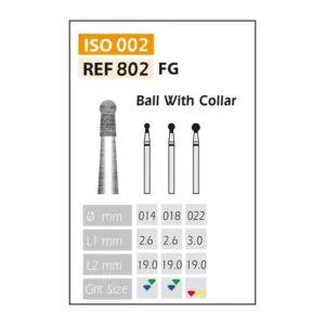 Fresas Diamante FG ISO 802-314-514-022 Rojo Bader