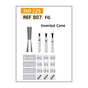 Fresas Diamante FG ISO 807-314-524-018 Azul/Transparente Bader