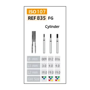 Fresas Diamante FG ISO 835-314-524-016 Azul/Transparente Bader