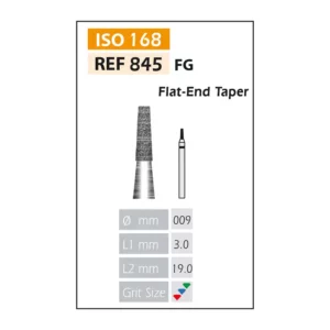 Fresas Diamante FG ISO 845-314-524-009 Azul/Transparente Bader