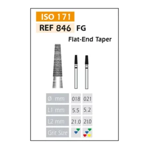 Fresas Diamante FG ISO 846-314-534-021 Verde Bader