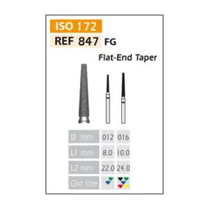 Fresas Diamante FG ISO 847-314-524-012 Azul/Transparente Bader