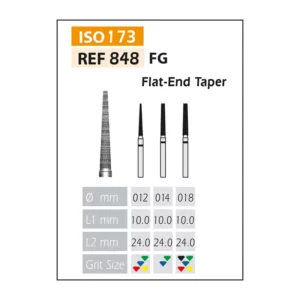 Fresas Diamante FG ISO 848-314-514-018 Rojo Bader