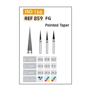 Fresas Diamante FG ISO 859-314-514-018 Rojo Bader