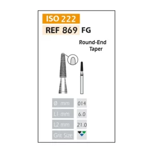 Fresa Diamante FG ISO 869-314-544-014 Negro Bader