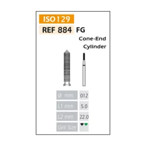 Fresas Diamante FG ISO 884-314-534-012 Verde Bader