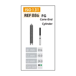 Fresas Diamante FG ISO 886-314-544-016 Negro Bader