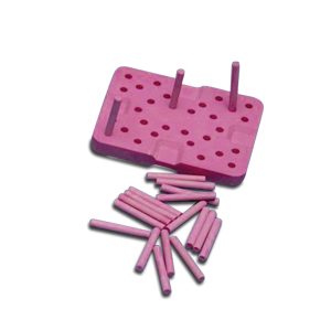 BANDEJA ROSA PARA HORNO DE CERAMICA CON PINES