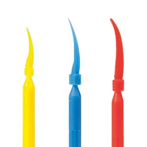 CUÑAS DENTALES CON MANGO (M) AZUL (100 U.)