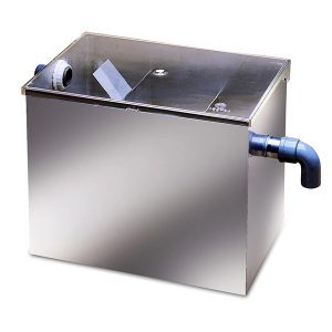 DECANTADOR DE ESCAYOLA PARA RECORTADORA ACERO INOX.