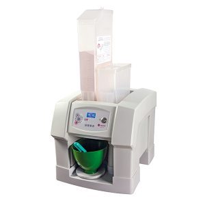 DOSIFICADORA "BOOMERANG PRECISION II" + SOPORTE + CONTENEDOR EXTRA + BASCULA