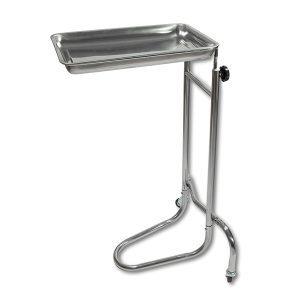 CARRO DE ACERO INOXIDABLE DE 2 RUEDAS Y APOYO