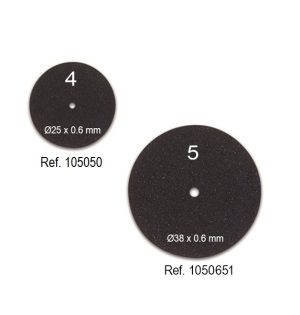 DISCO DE CORTE STANDARD NEGRO Ø 38 x 0.6 - (100 U.)